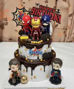 เค้กอเวนเจอร์ Avengers Marvel 2 ชั้น