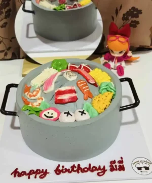เค้กหมูกระทะ