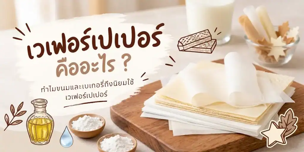 เวเฟอร์เปเปอร์ถูกใช้ตกแต่งเวเฟอร์เค้กอย่างไร