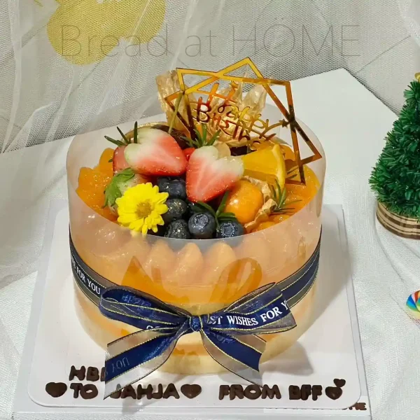 เค้กส้มวันเกิดสวยๆ 1 ปอนด์