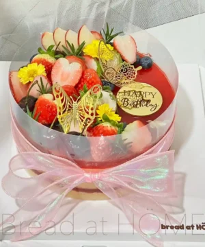 เค้กสตอเบอรี่สดหน้านิ่ม 2 ปอนด์