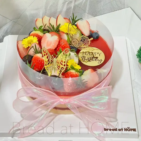 เค้กสตอเบอรี่สดหน้านิ่ม 2 ปอนด์