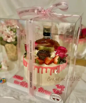 เค้กขวดเหล้ารีเจนซีสตอเบอรี่ครีมสด