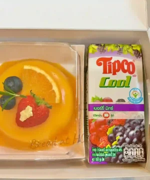 snackbox เค้กส้มลาวา