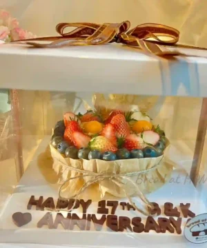 เค้กวันพิเศษชีสเค้กหน้าไหม้ ขนาด 1 ปอนด์