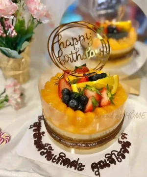 เค้กวันครบรอบเค้กส้มสด1 ปอนด์