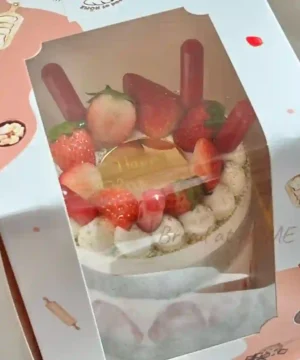 เค้กชาเขียวมัทฉะครีดสดเค้กมินิมอล ครึ่งปอนด์