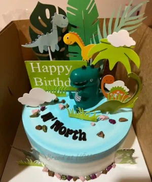 เค้กโมเดลก็อตซิลล่าเค้กวันเกิด 1ปอนด์