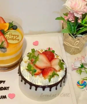 เค้กคู่ครึ่งปอนด์วันเกิด