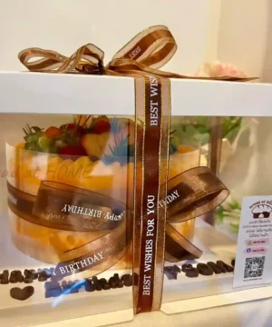 เค้กส้มหน้านิ่มวันเกิด 3 ปอนด์