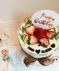 สตรอว์เบอร์รีช็อตเค้กวันเกิด 1 ปอนด์