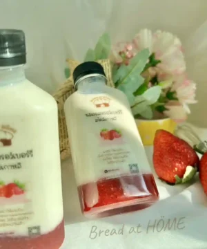นมสดสตอเบอรี่