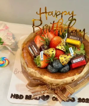 ชีสเค้กหน้าไหม้วันเกิด 1 ปอนด์