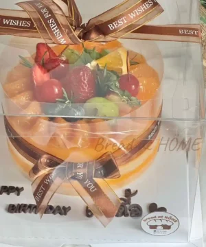 เค้กส้มวันเกิดสวยๆ 1p พร้อมกล่อง