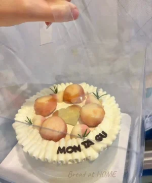 เค้กลูกพีชครีมสด hbd 1p