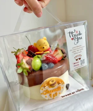 เค้กผลไม้ 1/2 ปอนด์ พร้อมกล่องใส