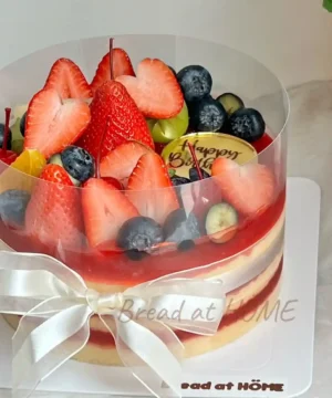 เค้กสตรอเบอรี่แยมลาวา 1 ปอนด์