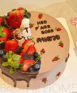 สตอเบอรี่ช็อกโกแลตช็อคเค้ก 2 ปอนด์