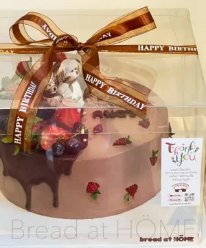 สตอเบอรี่ช็อกโกแลตช็อคเค้ก 2p พรอ้มกล่องใส