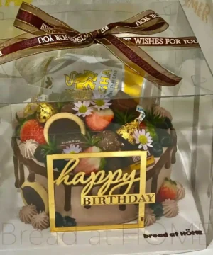 เค้กป๋องเบียร์ 1 ปอนด์ พร้อมกล่องใส