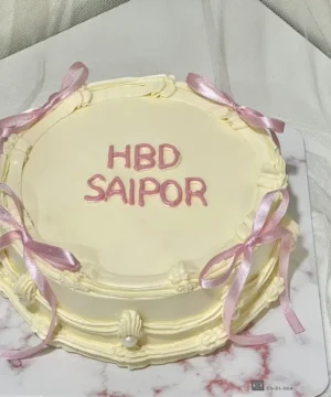 เค้กโบว์เกาหลี 2 ปอนด์