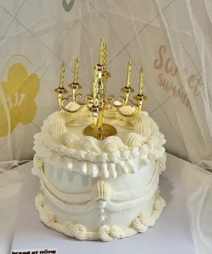 เค้กเชิงเทียนสไตล์วินเทจ