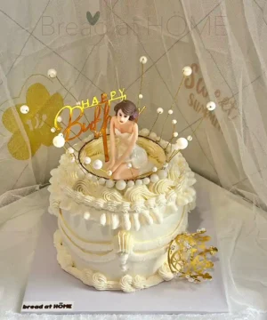 เค้กมงกุฎเจ้าหญิงมินิมอล