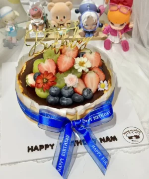 ชีสเค้กหน้าไหม้วันเกิด 2 ปอนด์