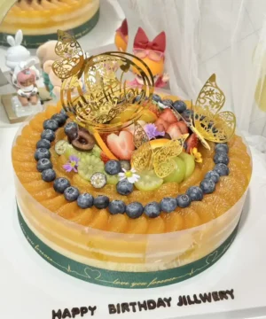 เค้กส้มหน้านิ่มวันเกิด 5 ปอนด์