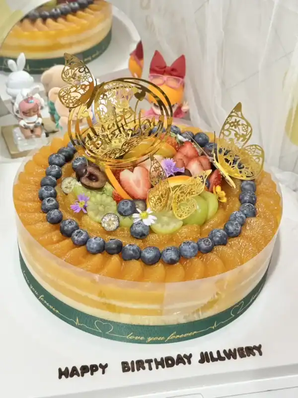 เค้กส้มหน้านิ่มวันเกิด 5 ปอนด์