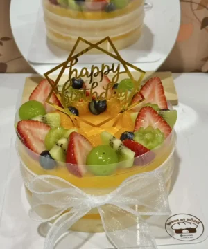 เค้กส้มหน้านิ่มวันเกิด 1 ปอนด์