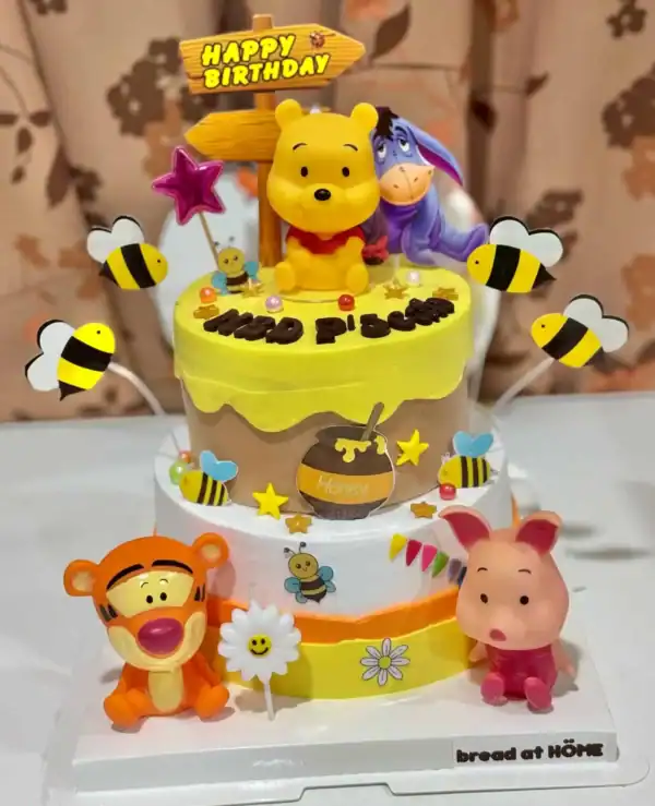 เค้กหมีพูห์วันเกิด 2 ชั้น