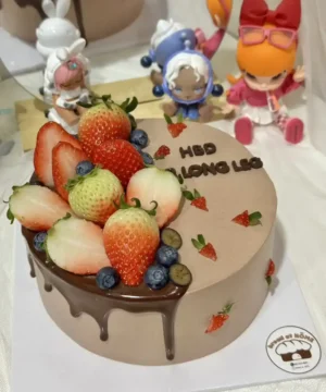 สตอเบอรี่ช็อกโกแลตช็อตเค้ก 1 ปอนด์