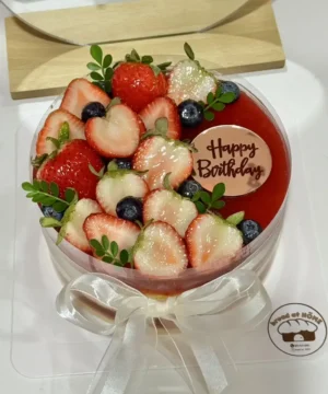 เค้กสตรอเบอรี่หน้านิ่ม 1 ปอนด์