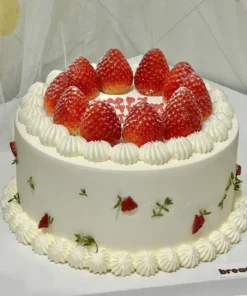 สตรอเบอร์รี่ช็อตเค้กครีมสด 1 ปอนด์