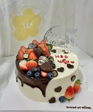 สตอเบอร์รี่ช็อตเค้ก 1 ปอนด์