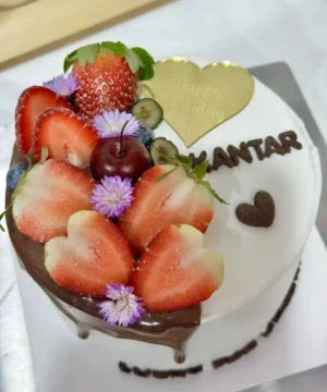 สตรอว์เบอร์รี่ช็อตเค้กครึ่งปอนด์