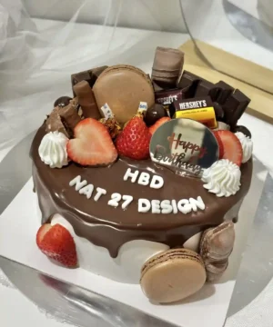 สตรอเบอร์รี่ช็อตเค้ก 1 ปอนด์