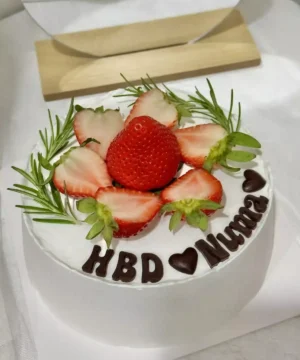 สตรอว์เบอร์รี่ช็อตเค้ก 1 ปอนด์