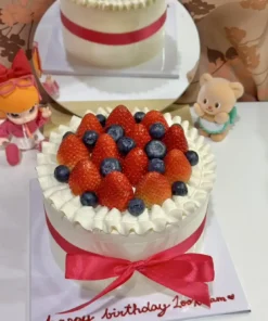 เค้กสตรอเบอร์รี่ช็อตเค้กวันเกิด 1 ปอนด์