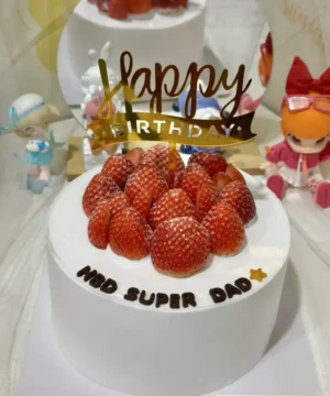 สตรอเบอร์รี่ช็อตเค้ก 1 ปอนด์