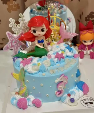 เค้กนางเงือกแอเรียล 1 ปอนด์