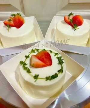 สตรอเบอรีช็อตเค้กมินิ สไตล์เกาหลี