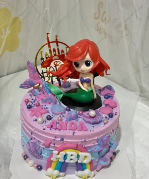 เค้กนางเงือกแอเรียล 1 ปอนด์