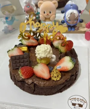 เค้กบราวนี่วันเกิด 1 ปอนด์