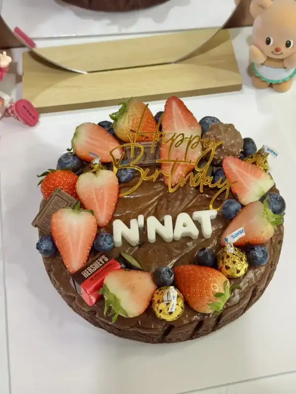 เค้กบราวนี่วันเกิด 1 ปอนด์