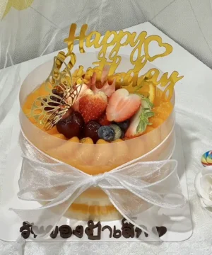 เค้กส้มสดหน้านิ่ม 1 ปอนด์