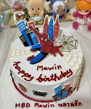 เค้กสไปเดอร์แมน 1 pound