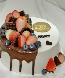 สตรอเบอร์รี่ช็อตเค้ก 1 ปอนด์