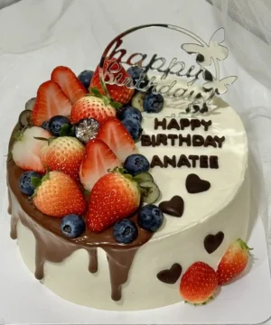 สตอเบอรี่ช็อตเค้ก 1p